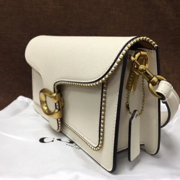 COACH Polished Pebble Tabby Chain Clutch Bag - Picture 2 of 13